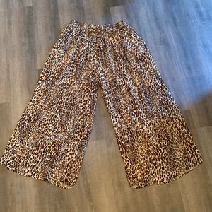 Leopard wide leg palooza pants